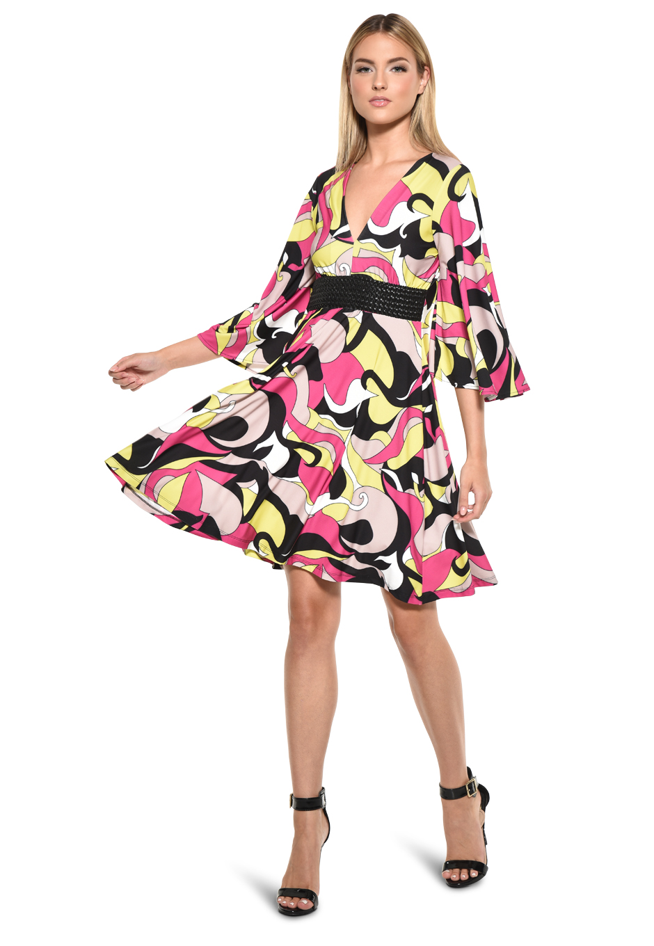 Corner Dress in Delight print by Julian Chang