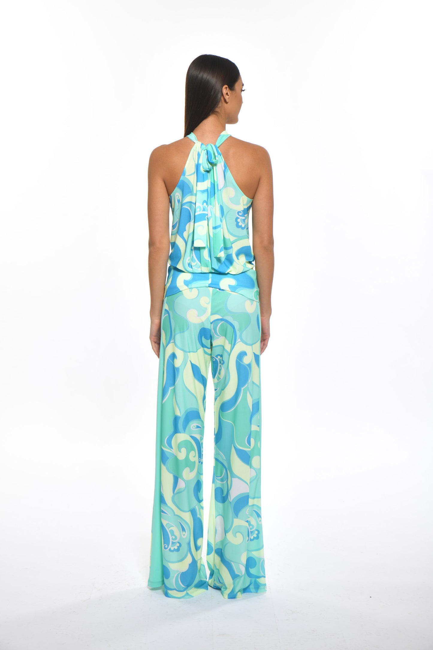 Fran Top - Blue Swirl