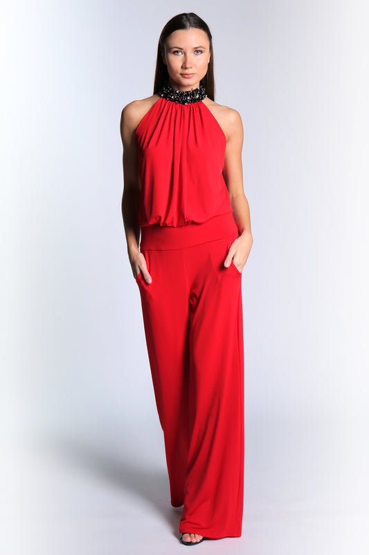 Esmerelda Jumpsuit - Red